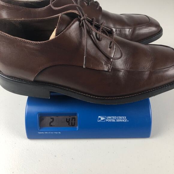 Mens Banana Republic Brown Leather dress shoes 9.5 main image 6